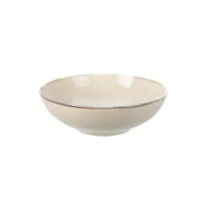 Kameninový hluboký talíř Glaze, pr. 24,5 cm béžová
