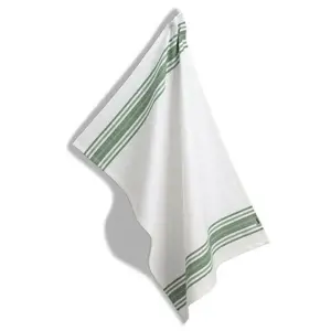 Produkt Kela Utěrka Cora, 100% bavlna, bílá, zelené proužky, 70 x 50 cm