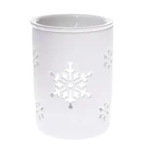 Produkt Keramická aromalampa Snowlet bílá, 8,5 x 11,5 cm