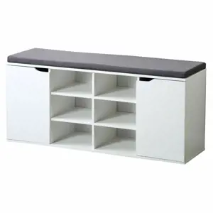 Produkt Kesper 15918 Botník s podsedákem, bílá, 103 x 48 x 30,5 cm