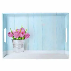 Produkt Kesper 77392 Servírovací podnos Tulipány, 50 x 35 x 4,5 cm