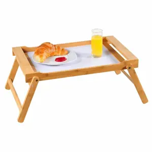 Produkt Kesper 77605 Servírovací tác se skládacími nohami bambus, 54,5 x 33 cm