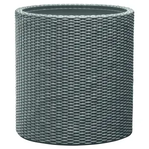 Produkt Keter Obal na květináč Cylinder Planter S šedá, 7 l, 28 x 28 x 28,3 cm