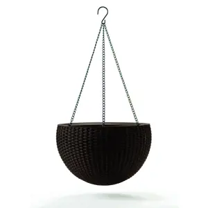 Produkt Keter Závěsný květináč Sphere antracit, pr. 35 cm