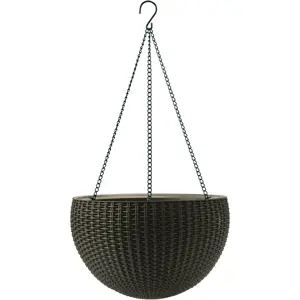 Produkt Keter Závěsný květináč Sphere tmavě hnědá, pr. 35 cm