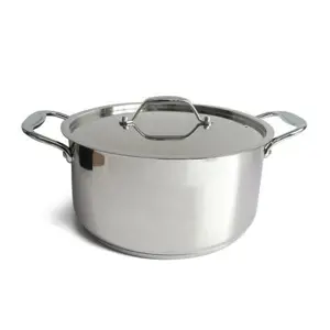 Kitchisimo Nerezový kastrol s poklicí Chef, 5 l, 24 cm