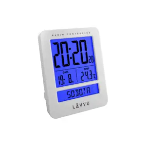 Produkt LAR0020 Digitální budík LAVVU Duo White, 9,2 cm