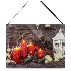 Produkt LED obraz na plátně Kouzelný advent, 20 x 15 cm