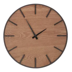 Produkt Nástěnné hodiny Lignum, pr. 45 cm, kov a MDF