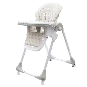 Produkt New Baby Jídelní židlička Gray Star - ekokůže