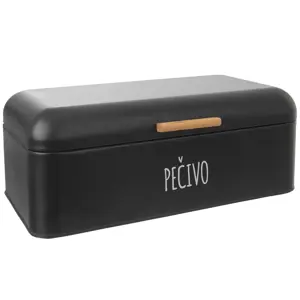 Produkt Orion Plechový box na pečivo BLACK, 42 x 24 x 16,5 cm