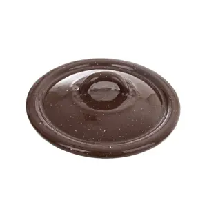 Produkt Orion Smaltovaná poklice Brown, 14 cm, pr. 14 cm