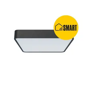 Produkt Panlux Přisazené LED svítidlo Verona Square Smart černá, 28,3 x 28,3 cm, IP54