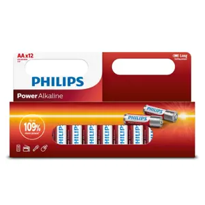 Philips Baterie AA 1,5 V Power Alkaline, 12 ks