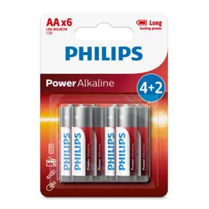 Produkt Philips Baterie AA 1,5 V Power Alkaline, 4 + 2 ks