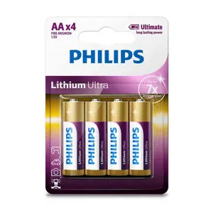 Produkt Philips Baterie AAA 1,5 V Lithium Ultra, 4 ks