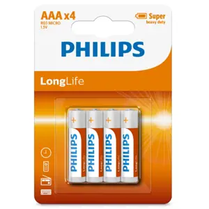 Produkt Philips Baterie AAA 1,5 V LongLife, 4 ks