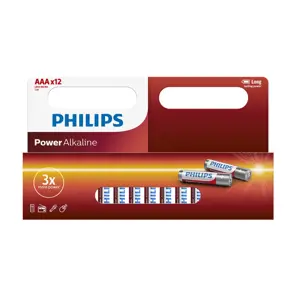 Produkt Philips Baterie AAA 1,5 V Power Alkaline, 12 ks