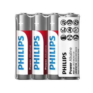 Produkt Philips Baterie AAA 1,5 V Power Alkaline, 4 ks