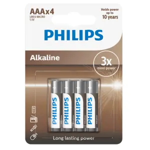 Produkt Philips Baterie AAA Entry Alkaline, 4 ks