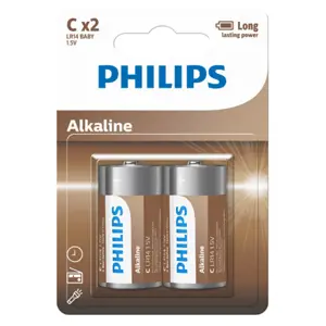 Produkt Philips Baterie C Entry Alkaline, 2 ks