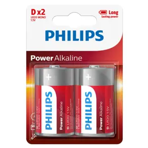 Philips Baterie D 1,5 V Power Alkaline