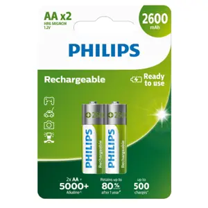 Produkt Philips Nabíjecí baterie AA 1,2 V, 2 ks