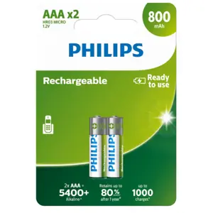 Produkt Philips Nabíjecí baterie AAA 1,2 V, 2 ks