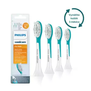 Produkt Philips Sonicare kompaktní náhradní hlavice pro děti od 7 let HX6044/33, 4 ks