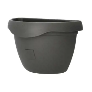 Produkt Plastia květináč samozavlažovací Siesta - na zeď 29 cm antracit