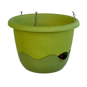 Produkt Plastia Samozavlažovací květináč Mareta zelená , pr. 30 cm, pr. 30 cm