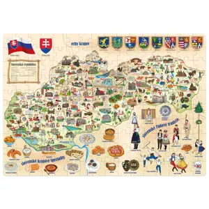 Produkt Popular Puzzle Mapa Slovenska, 160 dílků