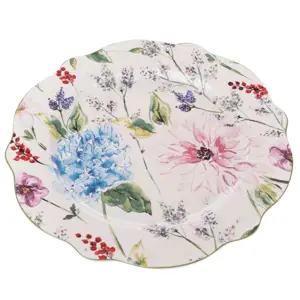 Produkt Porcelánový mělký talíř Flower Garden, 27 cm