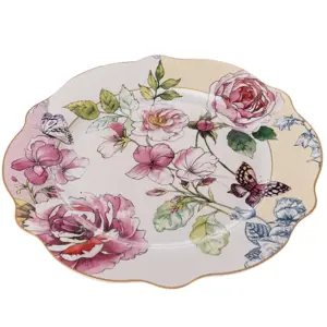 Produkt Porcelánový mělký talíř Roses, 27 cm