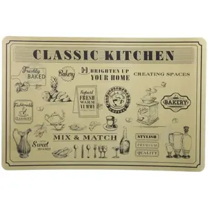 Produkt Prostírání Kitchen hnědá, 43,5 x 28,5 cm, sada 4 ks