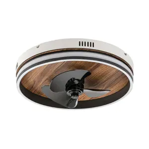 Rabalux 71016 stropní ventilátor s LED světlem Faustine, černá