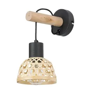 Produkt Rabalux 71025 nástěnné svítidlo Rattan, černá