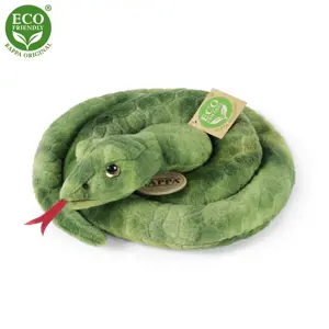 Produkt Rappa Plyšový had zelený 90 cm ECO-FRIENDLY