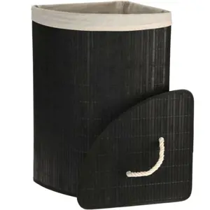 Produkt Rohový koš na špinavé prádlo Bamboo, černá