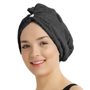 Produkt Rychleschnoucí froté turban na vlasy černá