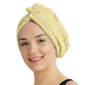 Produkt Rychleschnoucí froté turban na vlasy krémová