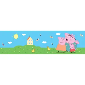 Samolepicí bordura Peppa Pig Classic, 500 x 9,7 cm