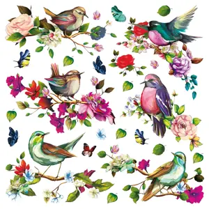 Produkt Samolepící dekorace Birds, 30 x 30 cm
