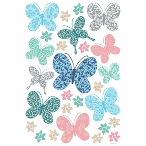 Produkt Samolepící dekorace Butterflies, 42,5 x 65 cm