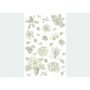 Produkt Samolepící dekorace Old Graphics Florals, 42,5 x 65 cm