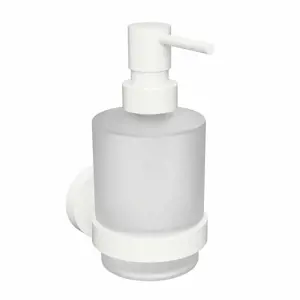 Produkt Sapho XR103W X-Round White dávkovač mýdla 200 ml, mléčné sklo/bílá