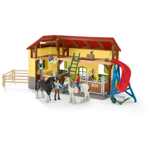 Produkt Schleich 42485 Stáj pro koně s příslušenstvím, 60 x 40 x 29,5 cm