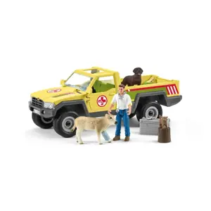 Produkt Schleich Záchranné terénní auto s veterinářem, 28 x 11 x 10,5 cm