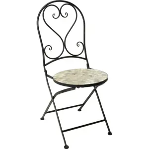 Produkt Set skládacích bistro židlí Mosaic, kov/keramika, 2 ks