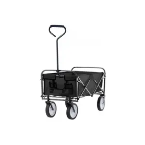 Produkt Skládací zahradní vozík 116 x 54 x 90 cm, černá